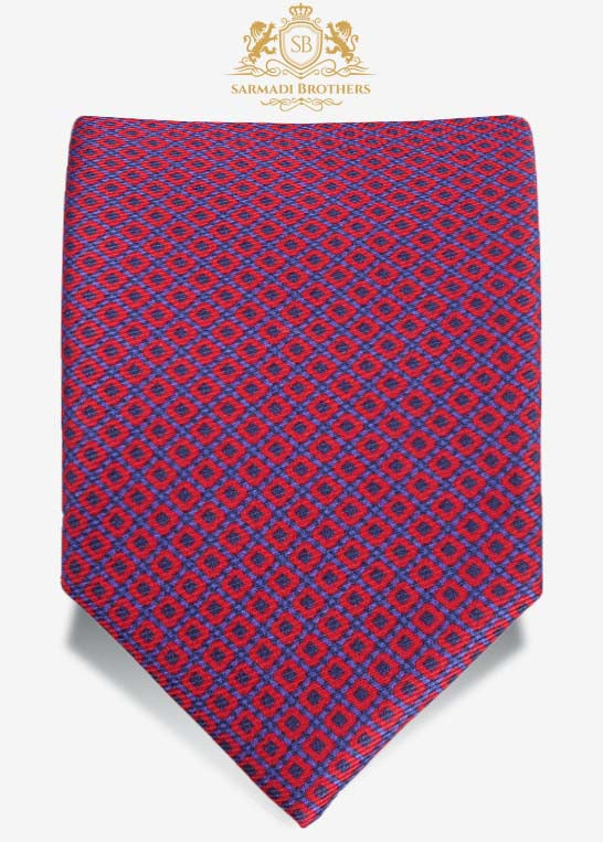 Portofino Tie - Red and Blue