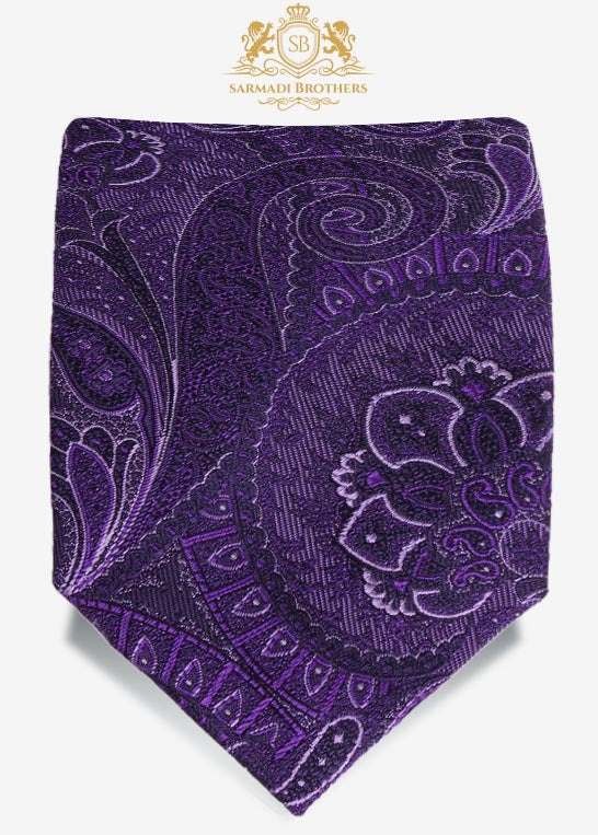 Paisley Luxury Tie-Purple