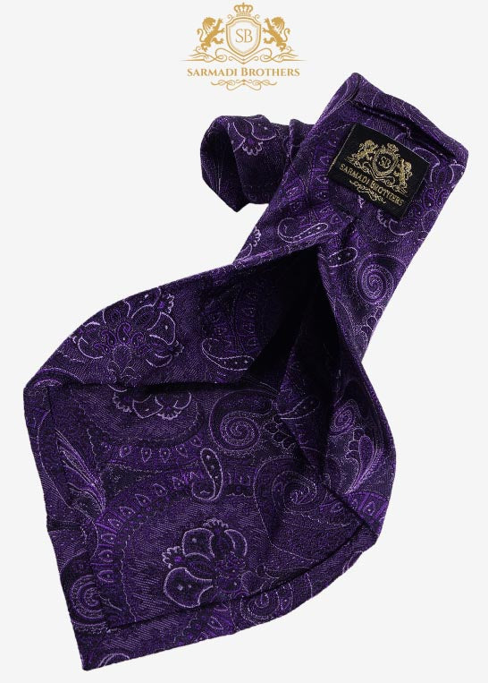 Paisley Luxury Tie-Purple